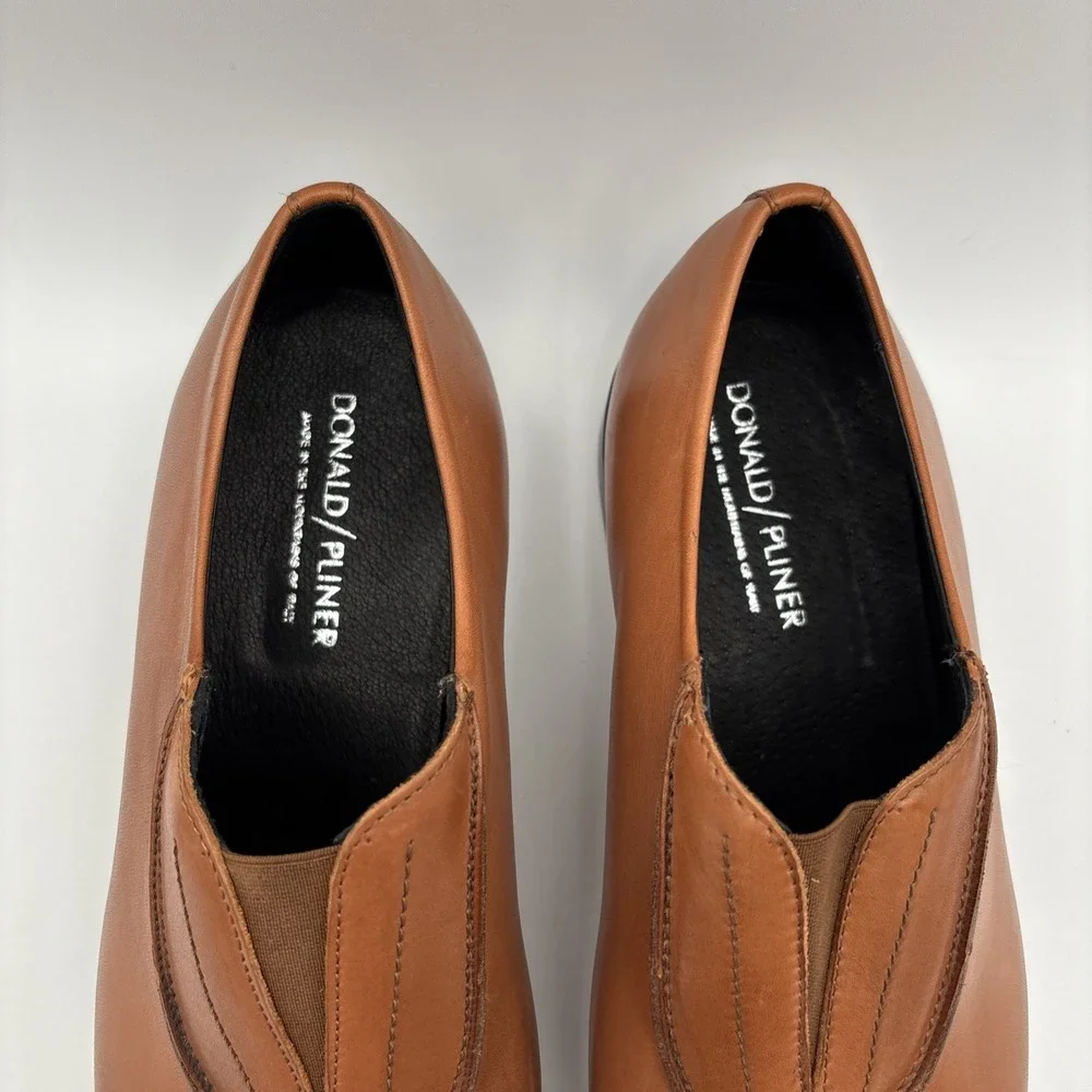 Donald J Pliner Marcel-35 Mens 14M Saddle Vachetta M140 Luxury Dress Shoes ITALY